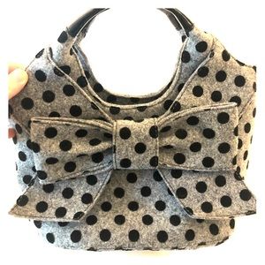 Kate Spade Felt Polka Dot Bag